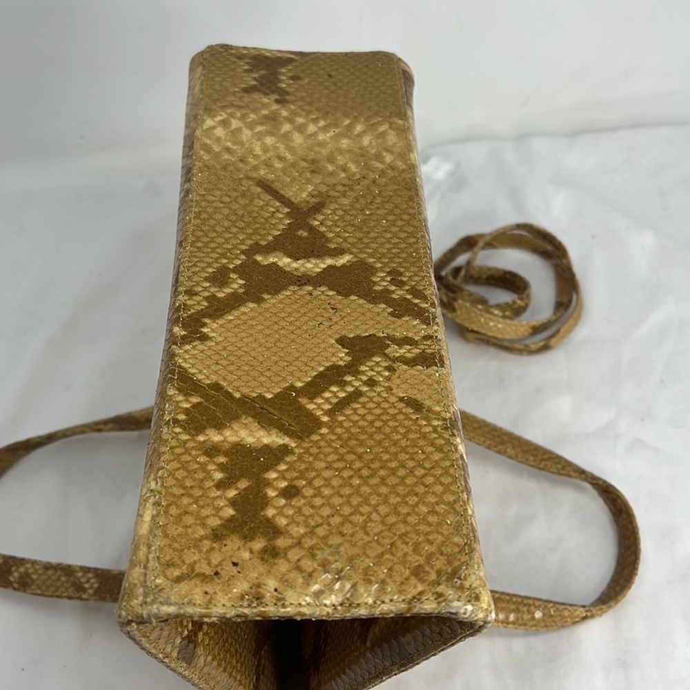 Susan Gail Structured Python Shoulder Hand Bag - Picture 9 of 10